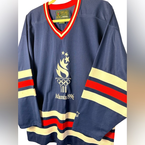 1996 Atlanta Olympics Hockey Jersey Vintage Starter - Picture 2 of 6